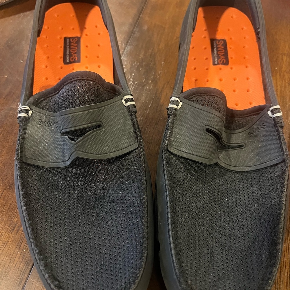 SWIMS Men's Black Penny Loafer size 10 - Picture 4 of 6